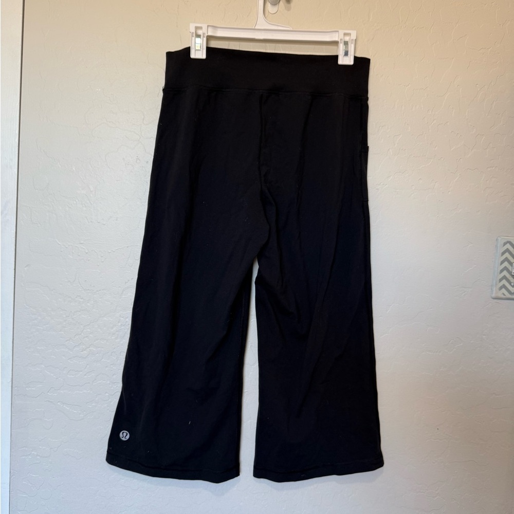 Lululemon Athletica Black Wide-Leg Pants vintage